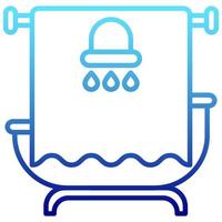 Badezimmer-Symbol mit transparentem Hintergrund vektor