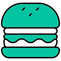 Burger-Symbol mit transparentem Hintergrund vektor