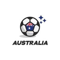 Australien-Ball-Flagge vektor