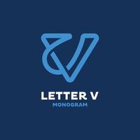 buchstabe v monogramm logo vektor