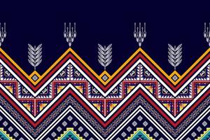 ikat etniska sömlösa mönsterdesign. Aztec tyg matta mandala ornament textil dekorationer tapet. tribal boho infödda etniska kalkon traditionell broderi vektor bakgrund