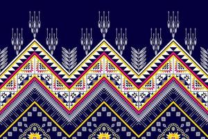 ikat ethnisches nahtloses musterdesign. aztekischer Stoff Teppich Mandala Ornamente Textildekorationen Tapete. tribal boho native ethnische türkei traditionelle stickerei vektor hintergrund