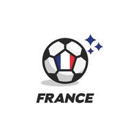 Frankreich-Ball-Flagge vektor