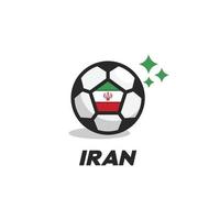 Iran-Ball-Flagge vektor