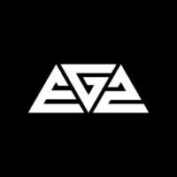 egz Dreiecksbuchstaben-Logo-Design mit Dreiecksform. egz-Dreieck-Logo-Design-Monogramm. egz-Dreieck-Vektor-Logo-Vorlage mit roter Farbe. egz dreieckiges Logo einfaches, elegantes und luxuriöses Logo. zB vektor