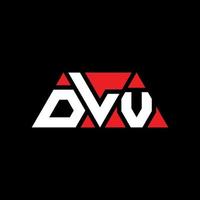 dlv-Dreieck-Buchstaben-Logo-Design mit Dreiecksform. dlv-Dreieck-Logo-Design-Monogramm. dlv-Dreieck-Vektor-Logo-Vorlage mit roter Farbe. dlv dreieckiges Logo einfaches, elegantes und luxuriöses Logo. dlv vektor