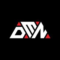 dmn-Dreieck-Buchstaben-Logo-Design mit Dreiecksform. DMN-Dreieck-Logo-Design-Monogramm. dmn-Dreieck-Vektor-Logo-Vorlage mit roter Farbe. dmn dreieckiges Logo einfaches, elegantes und luxuriöses Logo. dmn vektor