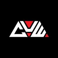 Cuw-Dreieck-Buchstaben-Logo-Design mit Dreiecksform. Cuw-Dreieck-Logo-Design-Monogramm. Cuw-Dreieck-Vektor-Logo-Vorlage mit roter Farbe. Cuw dreieckiges Logo einfaches, elegantes und luxuriöses Logo. kuw vektor