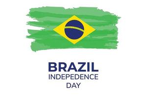 Brasiliens flagga. design för nationaldagen eller självständighetsdagen för brasilianskt firande. vektor