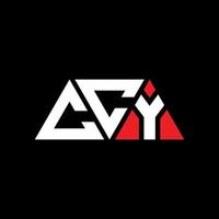 ccy Dreiecksbuchstaben-Logo-Design mit Dreiecksform. Ccy-Dreieck-Logo-Design-Monogramm. ccy-Dreieck-Vektor-Logo-Vorlage mit roter Farbe. ccy dreieckiges Logo einfaches, elegantes und luxuriöses Logo. ccy vektor