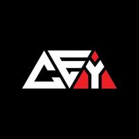 cey-Dreieck-Buchstaben-Logo-Design mit Dreiecksform. Cey-Dreieck-Logo-Design-Monogramm. Cey-Dreieck-Vektor-Logo-Vorlage mit roter Farbe. cey dreieckiges Logo einfaches, elegantes und luxuriöses Logo. cey vektor