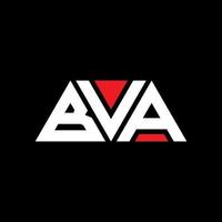 bva Dreiecksbuchstaben-Logo-Design mit Dreiecksform. bva-Dreieck-Logo-Design-Monogramm. BVA-Dreieck-Vektor-Logo-Vorlage mit roter Farbe. bva dreieckiges logo einfaches, elegantes und luxuriöses logo. bva vektor