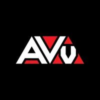 AVV-Dreieck-Buchstaben-Logo-Design mit Dreiecksform. AVV-Dreieck-Logo-Design-Monogramm. Avv-Dreieck-Vektor-Logo-Vorlage mit roter Farbe. avv dreieckiges Logo einfaches, elegantes und luxuriöses Logo. durchschn vektor