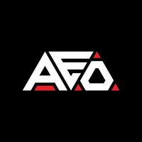 aeo-Dreieck-Buchstaben-Logo-Design mit Dreiecksform. Aeo-Dreieck-Logo-Design-Monogramm. AEO-Dreieck-Vektor-Logo-Vorlage mit roter Farbe. aeo dreieckiges Logo einfaches, elegantes und luxuriöses Logo. äh vektor