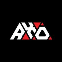 rxo-Dreieck-Buchstaben-Logo-Design mit Dreiecksform. rxo-Dreieck-Logo-Design-Monogramm. rxo-Dreieck-Vektor-Logo-Vorlage mit roter Farbe. rxo dreieckiges Logo einfaches, elegantes und luxuriöses Logo. rxo vektor