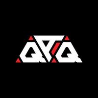 Qaq-Dreieck-Buchstaben-Logo-Design mit Dreiecksform. Qaq-Dreieck-Logo-Design-Monogramm. Qaq-Dreieck-Vektor-Logo-Vorlage mit roter Farbe. qaq dreieckiges logo einfaches, elegantes und luxuriöses logo. qaq vektor