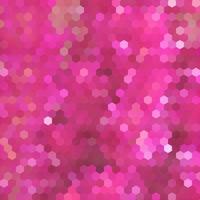 leuchtend roter und rosa Sechseckhintergrund. kreative Designvorlage. vektor