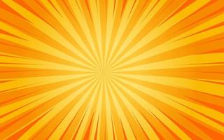 Sonnenstrahlen im Retro-Vintage-Stil auf gelbem und orangefarbenem Hintergrund, Sunburst-Musterhintergrund. Strahlen. Sommer-Banner-Vektor-Illustration. abstrakte tapete für vorlage business social media werbung. vektor