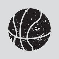 Basketball-Grunge isolierte Vektorillustration vektor