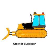 crowler Bulldozer Baufahrzeug Vektor