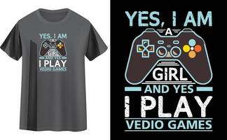 Gaming-T-Shirt-Design vektor