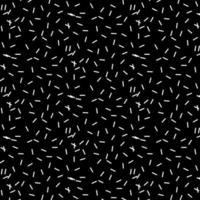 Zen-Kunst-Doodle verzierten abstrakten Hintergrund. handgezeichnetes Weiß auf schwarzen linearen Segmenten. kreative zenart monochrome textur. chaotische Zentangle-Oberflächengestaltung mit zufälliger Wiederholung. Vektor-Eps-Illustration vektor