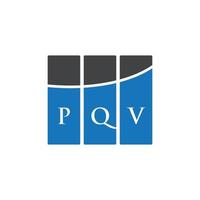 . PQV-Brief-Design. PQV-Brief-Logo-Design auf weißem Hintergrund. pqv kreative Initialen schreiben Logo-Konzept. PQV-Brief-Design. PQV-Brief-Logo-Design auf weißem Hintergrund. p vektor