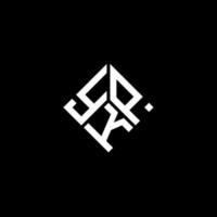 ykp-Buchstaben-Logo-Design auf schwarzem Hintergrund. ykp kreative Initialen schreiben Logo-Konzept. ykp Briefdesign. vektor