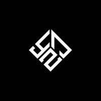 yzj-Buchstaben-Logo-Design auf schwarzem Hintergrund. yzj kreative Initialen schreiben Logo-Konzept. yzj Briefgestaltung. vektor