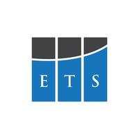 ets brev logotyp design på vit bakgrund. ets kreativa initialer brev logotyp koncept. ets bokstavsdesign. vektor