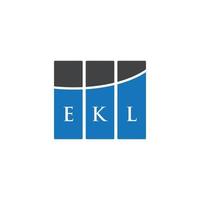 ekl brev logotyp design på vit bakgrund. ekl kreativa initialer bokstavslogotyp koncept. ekl bokstavsdesign. vektor