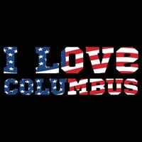 Columbus-T-Shirt-Design vektor