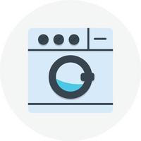 Waschmaschine flacher Kreis vektor