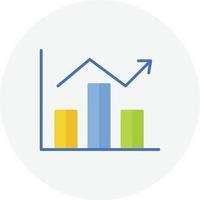 tillväxt platt cirkel vektor