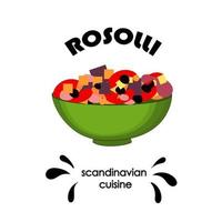 skandinavische küche schwedische übersetzung vektor