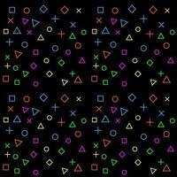 abstrakt vektor bakgrund rektangel stjärna cirkel hexagon form tecken symbol