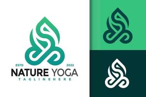 letter s nature yoga modern logotypdesign, varumärkesidentitet logotyper vektor, modern logotyp, logo design vektor illustration mall