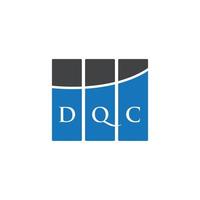 dqc brev logotyp design på vit bakgrund. dqc kreativa initialer brev logotyp koncept. dqc bokstavsdesign. vektor