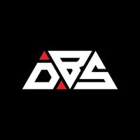 dbs-Dreieck-Buchstaben-Logo-Design mit Dreiecksform. dbs-Dreieck-Logo-Design-Monogramm. dbs-Dreieck-Vektor-Logo-Vorlage mit roter Farbe. dbs dreieckiges Logo einfaches, elegantes und luxuriöses Logo. dbs vektor