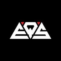 EQS-Dreieck-Buchstaben-Logo-Design mit Dreiecksform. EQS-Dreieck-Logo-Design-Monogramm. EQS-Dreieck-Vektor-Logo-Vorlage mit roter Farbe. eqs dreieckiges Logo einfaches, elegantes und luxuriöses Logo. Gl vektor