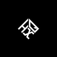 hxq-Buchstaben-Logo-Design auf schwarzem Hintergrund. hxq kreatives Initialen-Buchstaben-Logo-Konzept. hxq Briefgestaltung. vektor