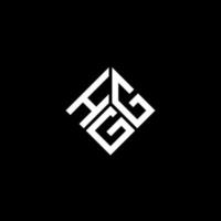 Hgg-Brief-Logo-Design auf schwarzem Hintergrund. hgg kreative Initialen schreiben Logo-Konzept. hgg Briefgestaltung. vektor
