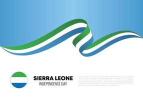 sierra leone unabhängigkeitstag für nationale feier am 27. april. vektor