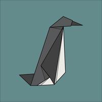 flacher Symbol-Pinguin vektor