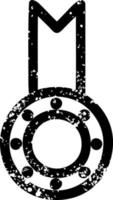 Symbol für verzweifelte Medaillenvergabe vektor