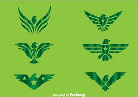 Hök Grön Logo Vektorer
