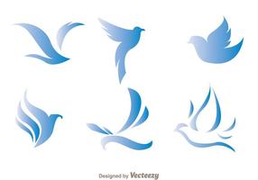 Blaue Vogel-Logo-Vektoren vektor