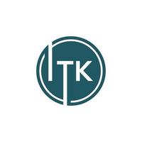 itk-Brief-Logo-Design auf weißem Hintergrund. itk kreative Initialen schreiben Logo-Konzept. itk Briefgestaltung. vektor