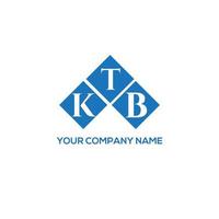 ktb-Brief-Logo-Design auf weißem Hintergrund. ktb kreative Initialen schreiben Logo-Konzept. ktb Briefgestaltung. vektor