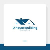 d'house-Logo-Konzept vektor